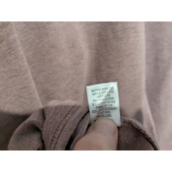 Garnet Hill Medium Blouse Top Mauve Pink Sweater Knit Blouse Collar M Keyhole - Picture 4 of 5